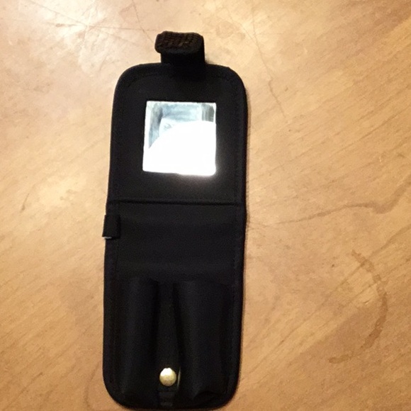 Lipstick Case- adorable black beaded with mirror. Great for a night out! - Picture 3 of 4